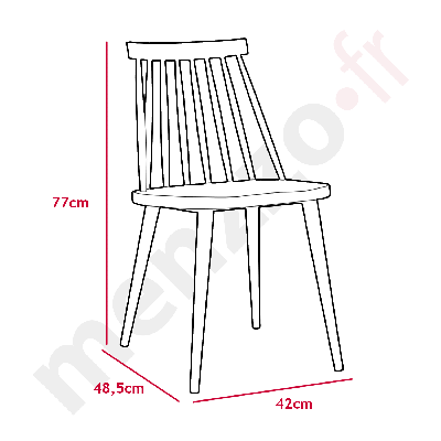 Trouville Set mit 2 skandinavischen Stühlen Grau