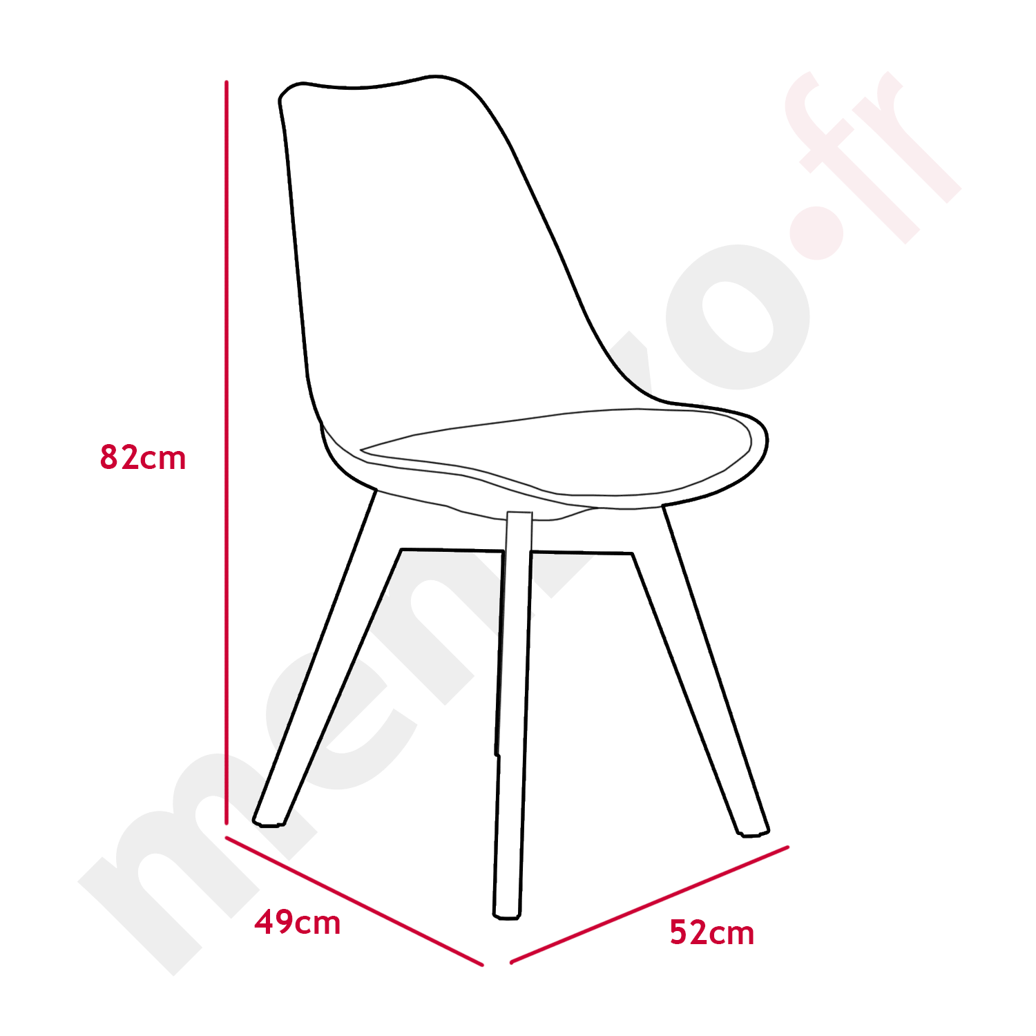 Juno Set mit 2 Stühlen Weiß